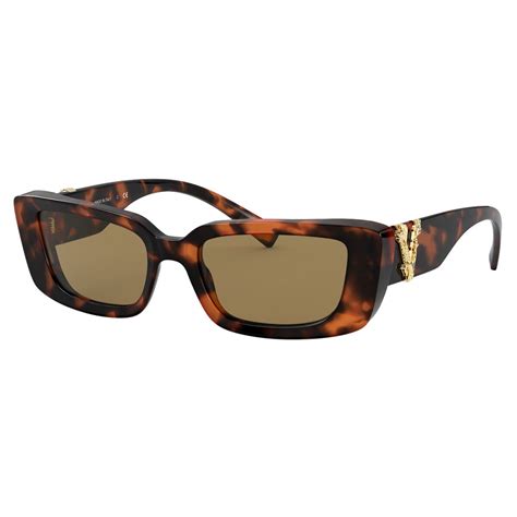 havana versace virtus rectangular sunglasses|Versace sunglasses official site.